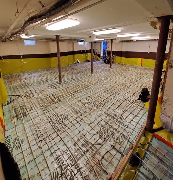 Basement mechanical job