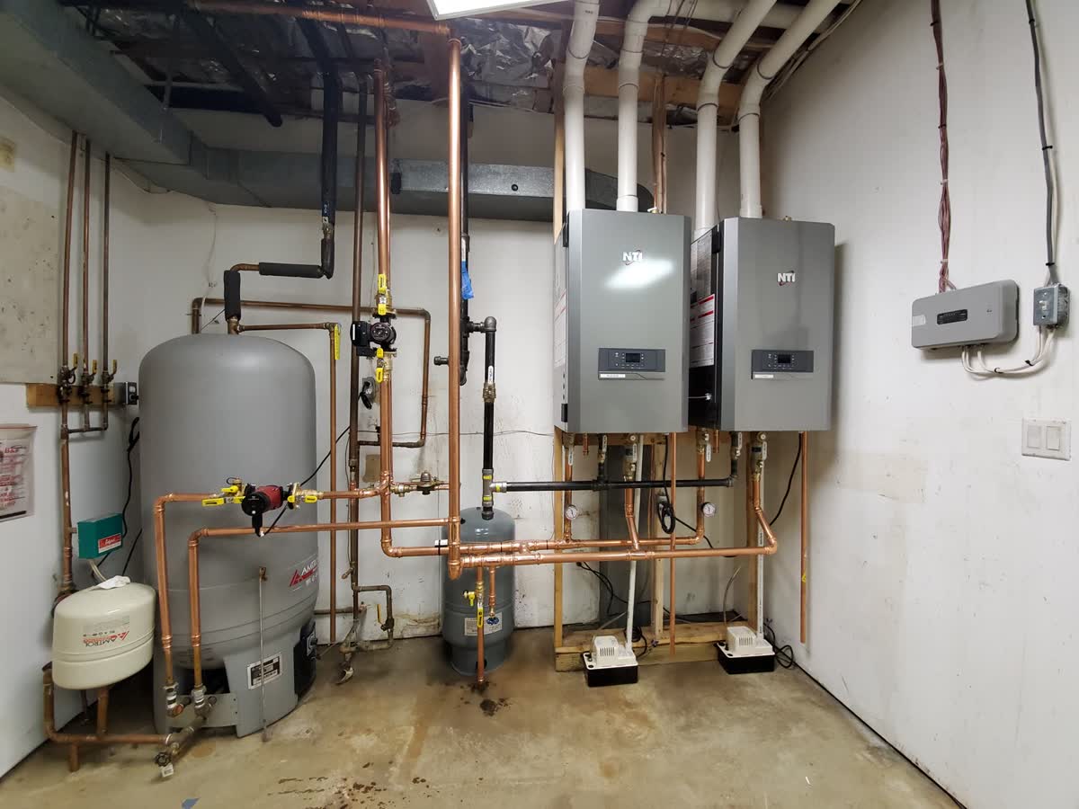 Boiler room piping
